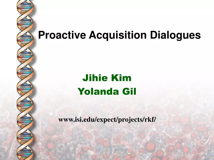 proactive acquisition dialogues