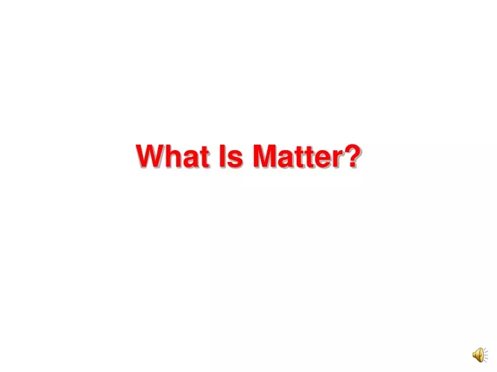 what is matter