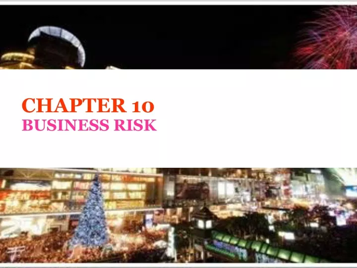 chapter 10 business risk