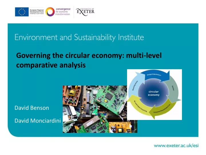 governing the circular economy multi level comparative analysis