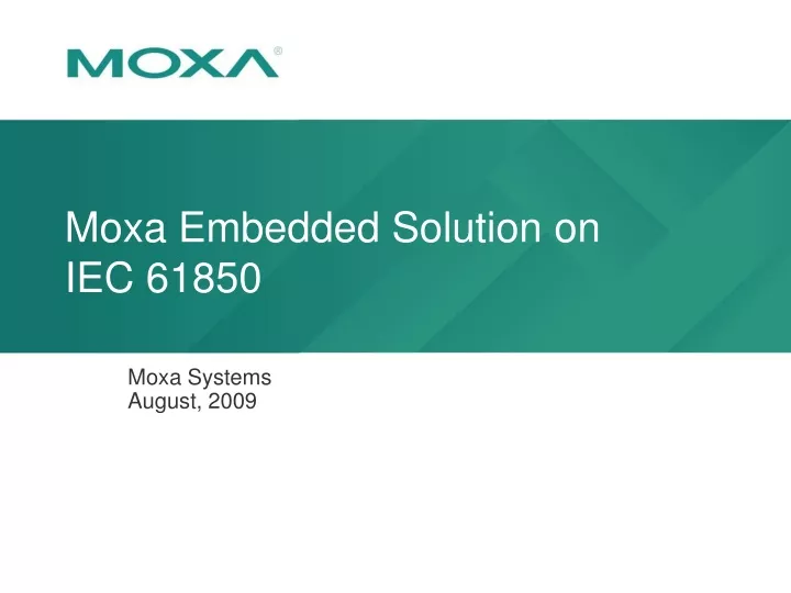 moxa embedded solution on iec 61850