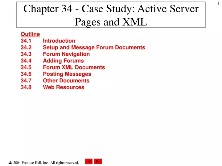 chapter 34 case study active server pages and xml