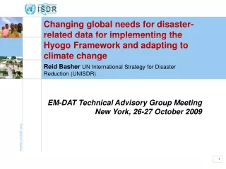 Reid Basher  UN International Strategy for Disaster Reduction (UNISDR)