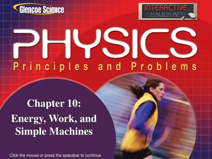 chapter 10 energy work and simple machines