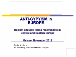 ANTI-GYPYISM in EUROPE