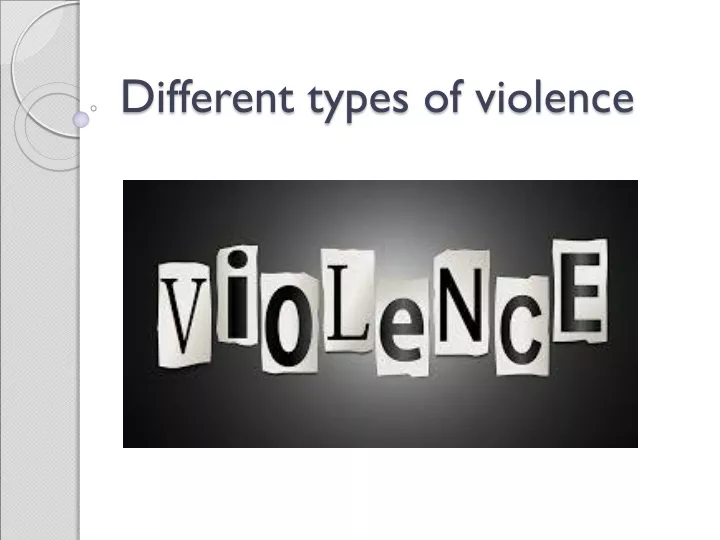 different types of violence