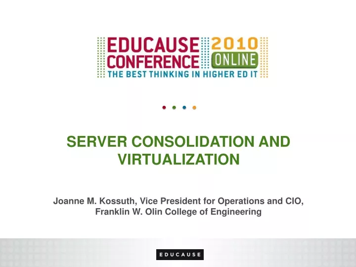 server consolidation and virtualization