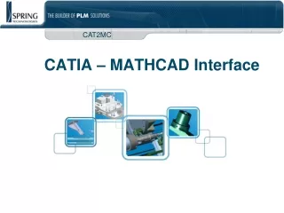 CATIA – MATHCAD Interface