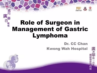 Dr. CC Chan Kwong Wah Hospital