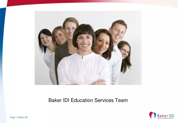 baker idi education services team