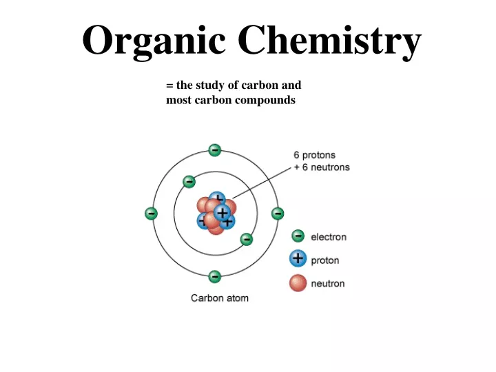 organic chemistry