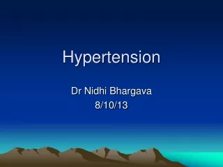 Hypertension