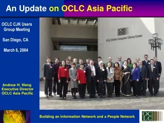 An Update  on OCLC Asia Pacific