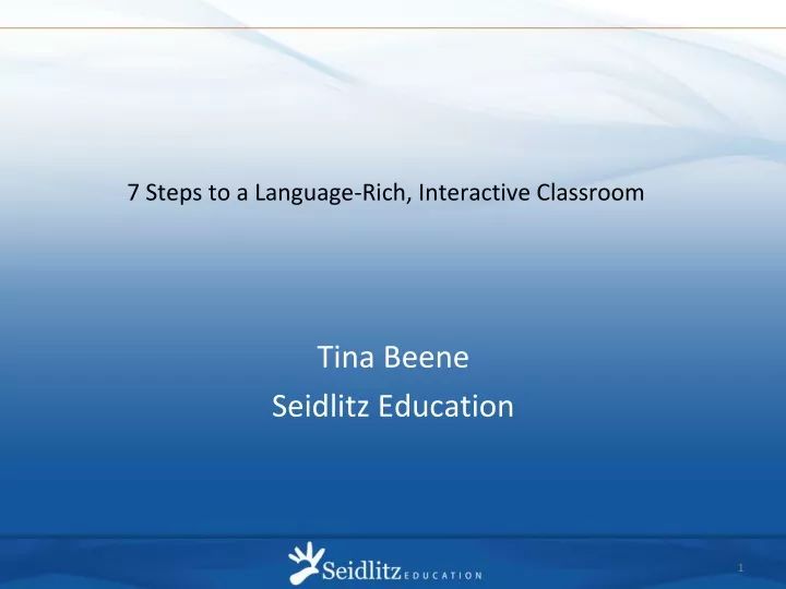7 steps to a language rich interactive classroom