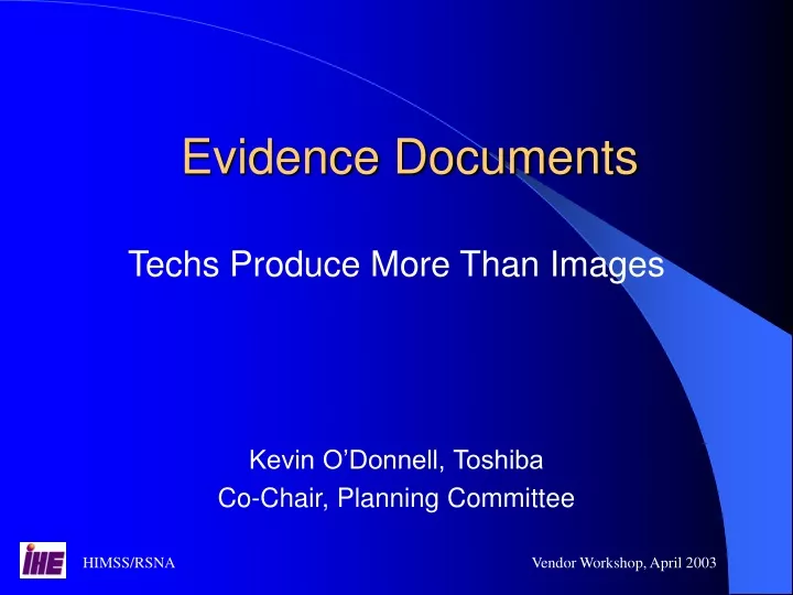 evidence documents