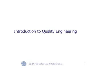 Introduction to Quality Engineering