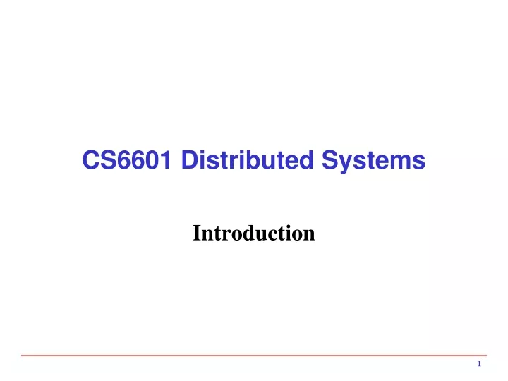 cs6601 distributed systems