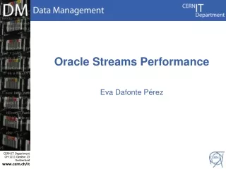 Oracle Streams Performance