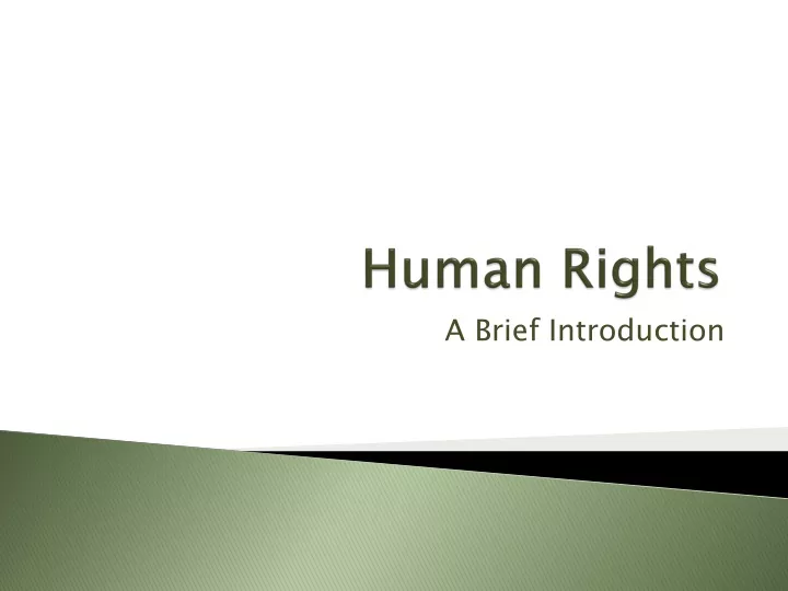 human rights