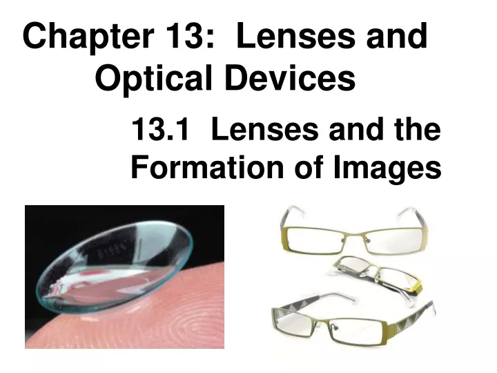 chapter 13 lenses and optical devices
