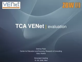 TCA VENet | evaluation