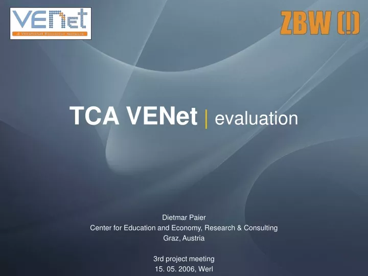 tca venet evaluation