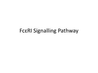 Fc?RI Signalling Pathway