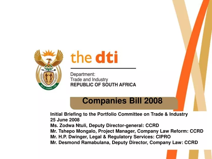 companies bill 2008