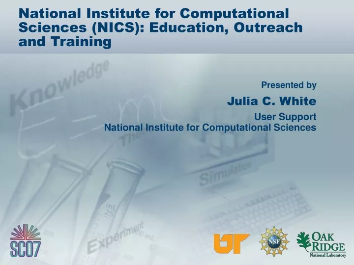 national institute for computational sciences nics education outreach and training