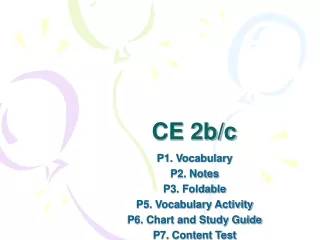 CE 2b/c
