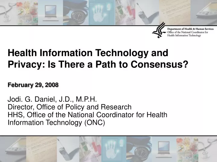 health information technology and privacy
