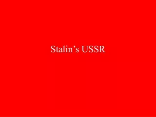 Stalin’s USSR