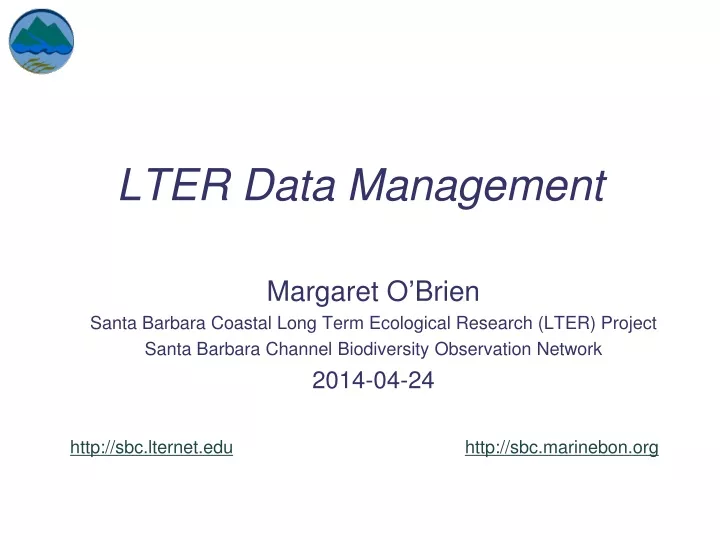 lter data management
