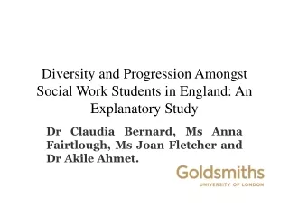 Diversity and Progression Amongst Social Work Students in England: An Explanatory Study