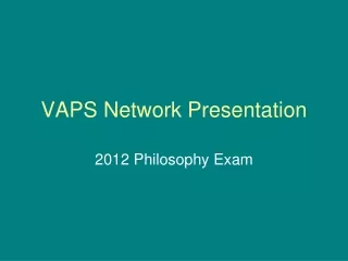 VAPS Network Presentation