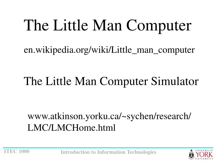 the little man computer