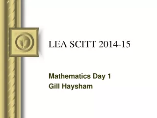 LEA SCITT 2014-15