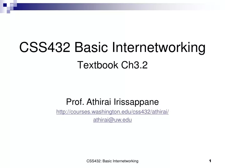 css432 basic internetworking textbook ch3 2