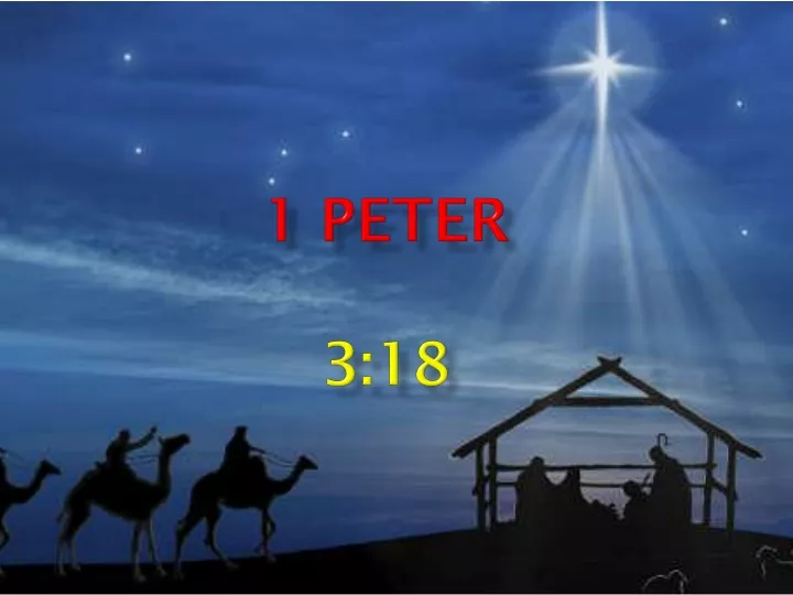 1 peter 3 18