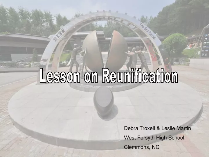lesson on reunification