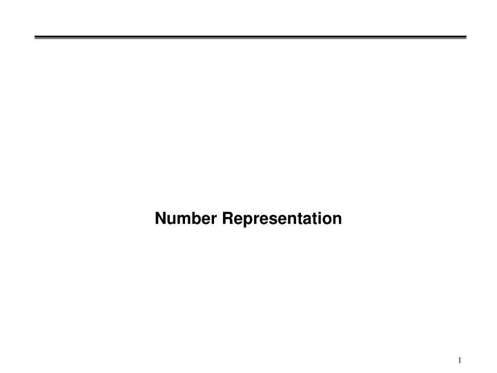 number representation