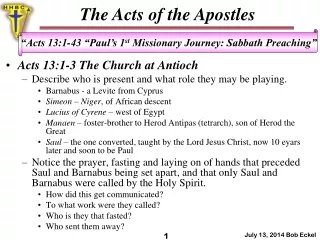 The Acts of the Apostles