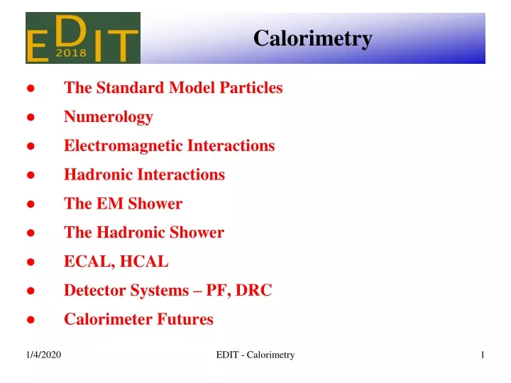 calorimetry