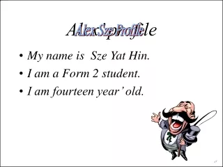 Alex’ profile