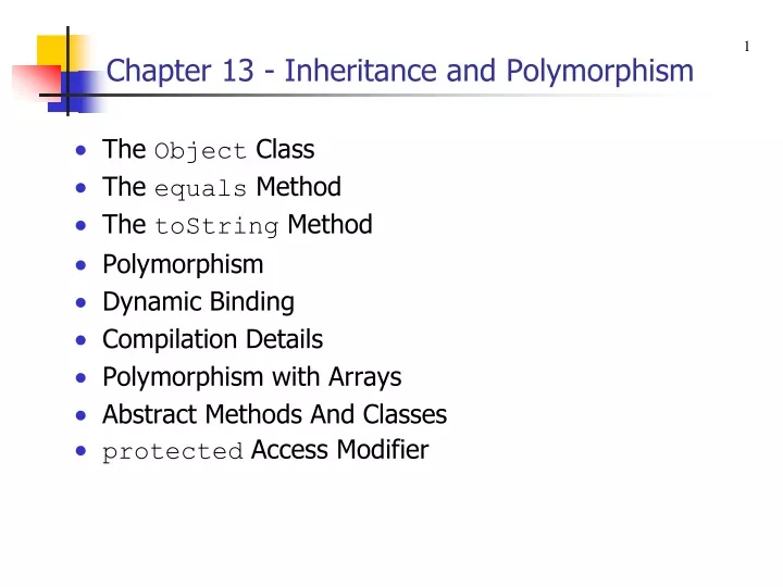 chapter 13 inheritance and polymorphism