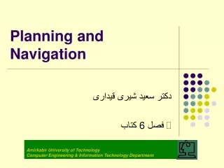 Planning and Navigation