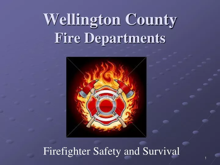 wellington county fire departments