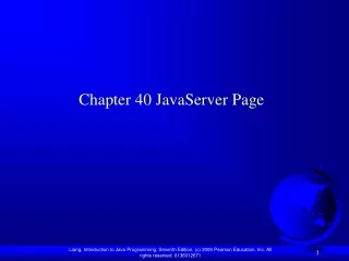 Chapter 40 JavaServer Page