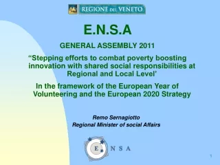 E.N.S.A  GENERAL ASSEMBLY 2011