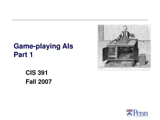 Game-playing AIs Part 1